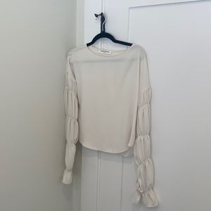 Silk white blouse